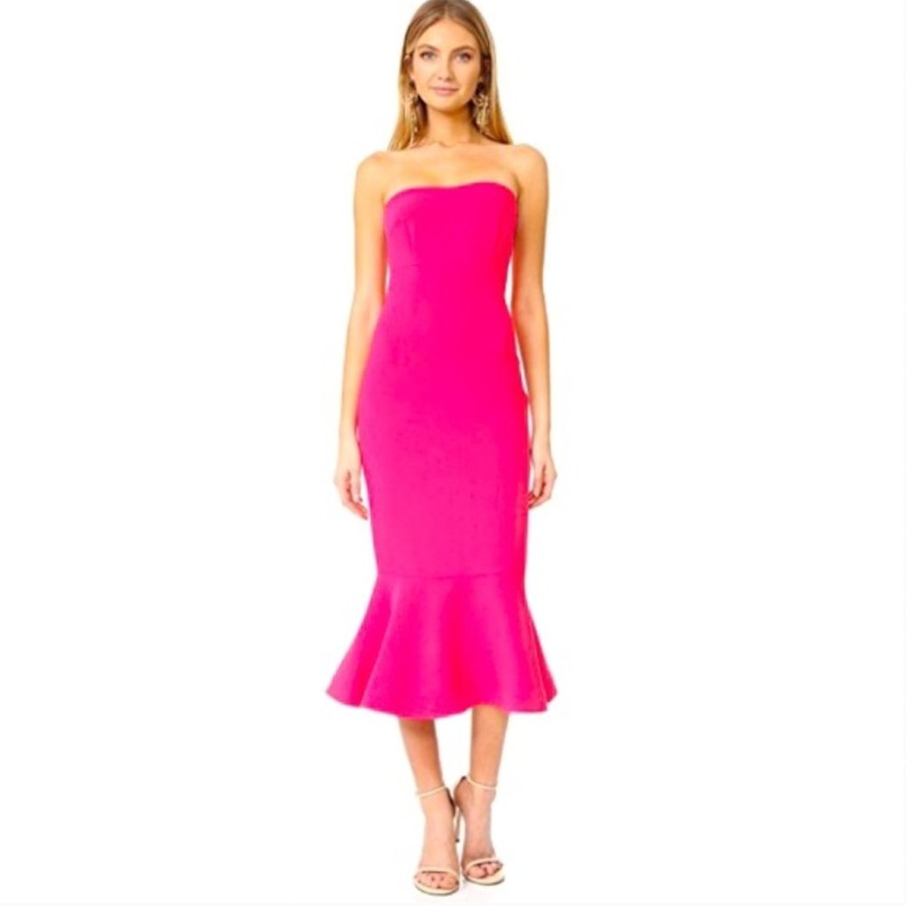 Cinq a Sept Pink Strapless Luna Dress 0/2